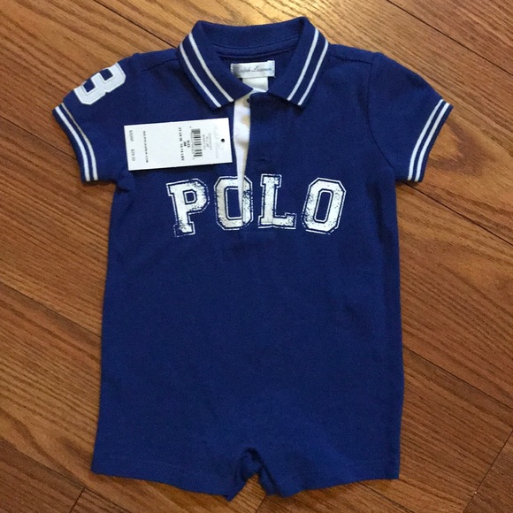 royal blue polo jumpsuit